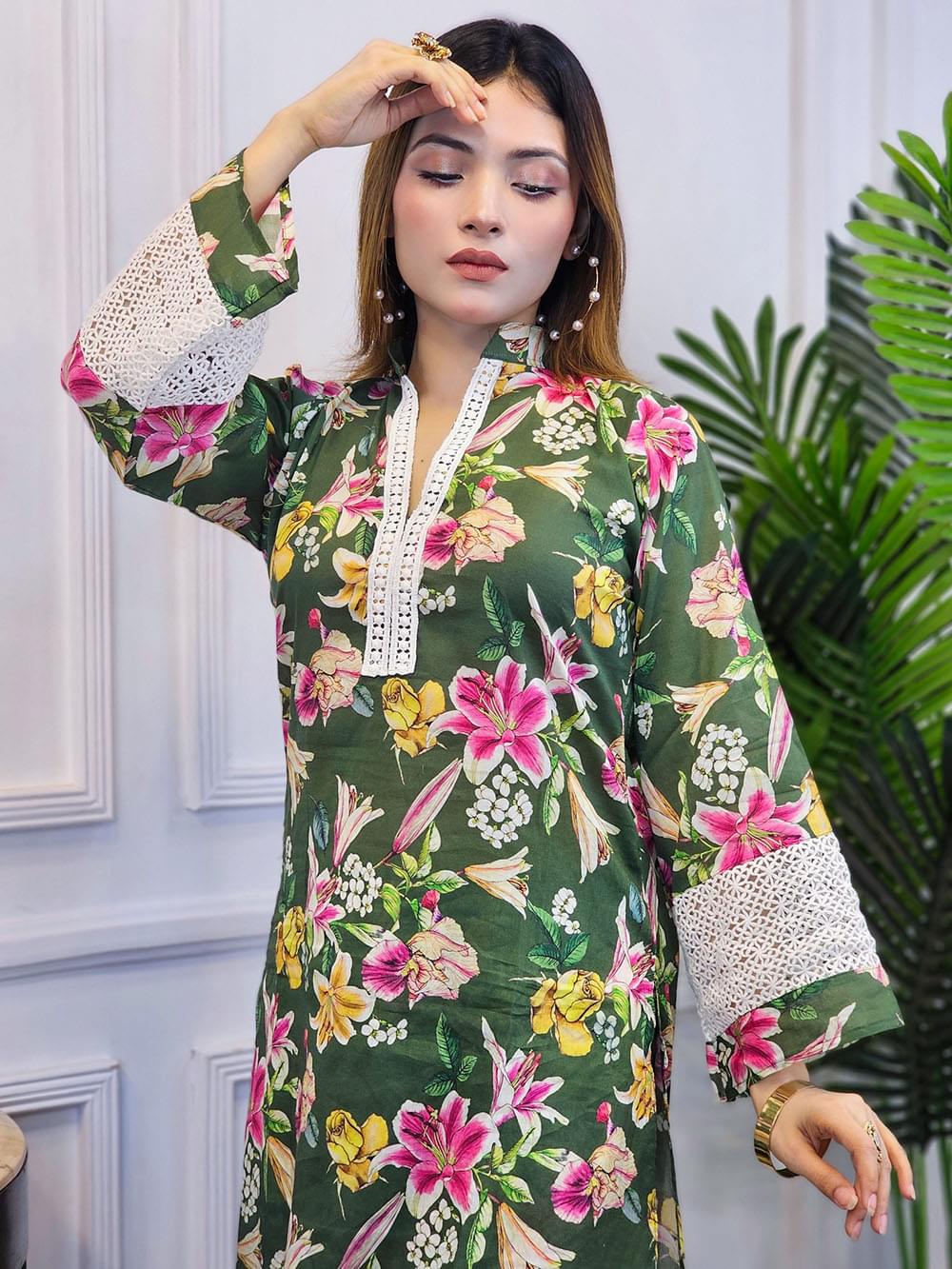 Inspired Pakistani Dress Stitched - Image 6