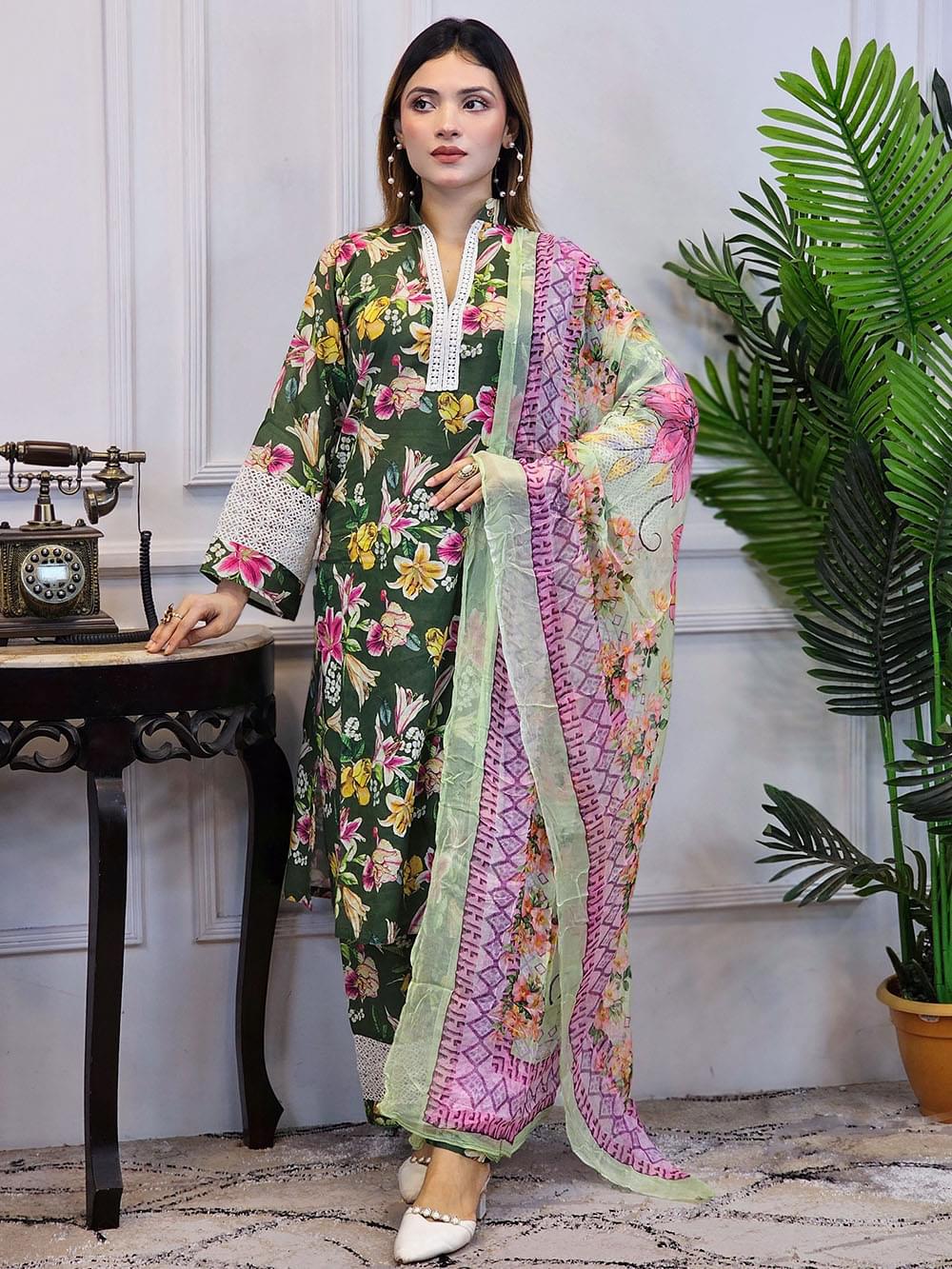 Inspired Pakistani Dress Stitched - Image 4