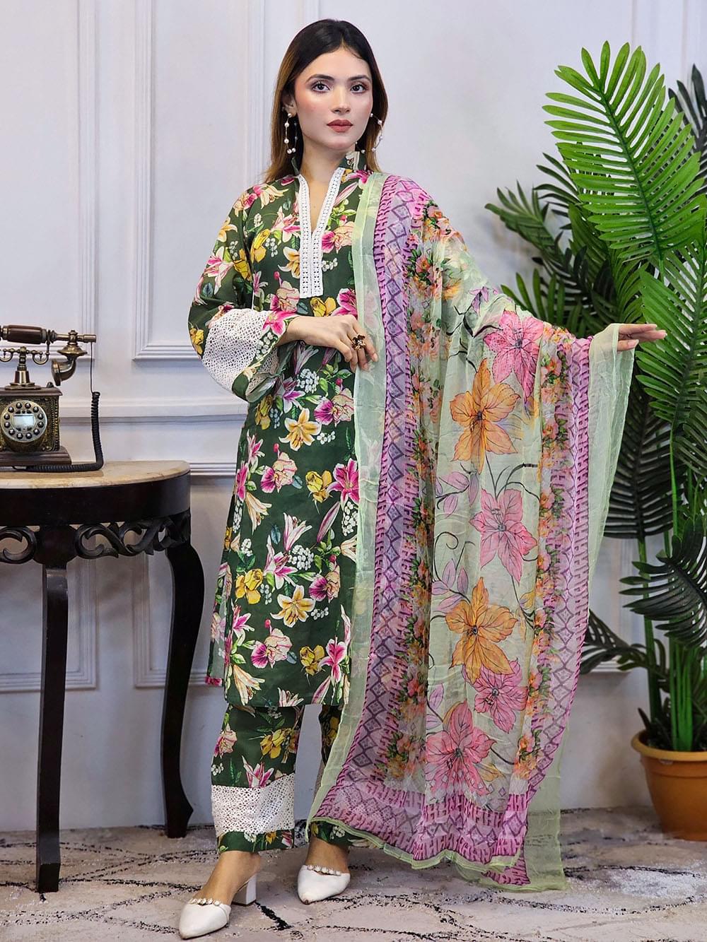 Inspired Pakistani Dress Stitched - Image 8