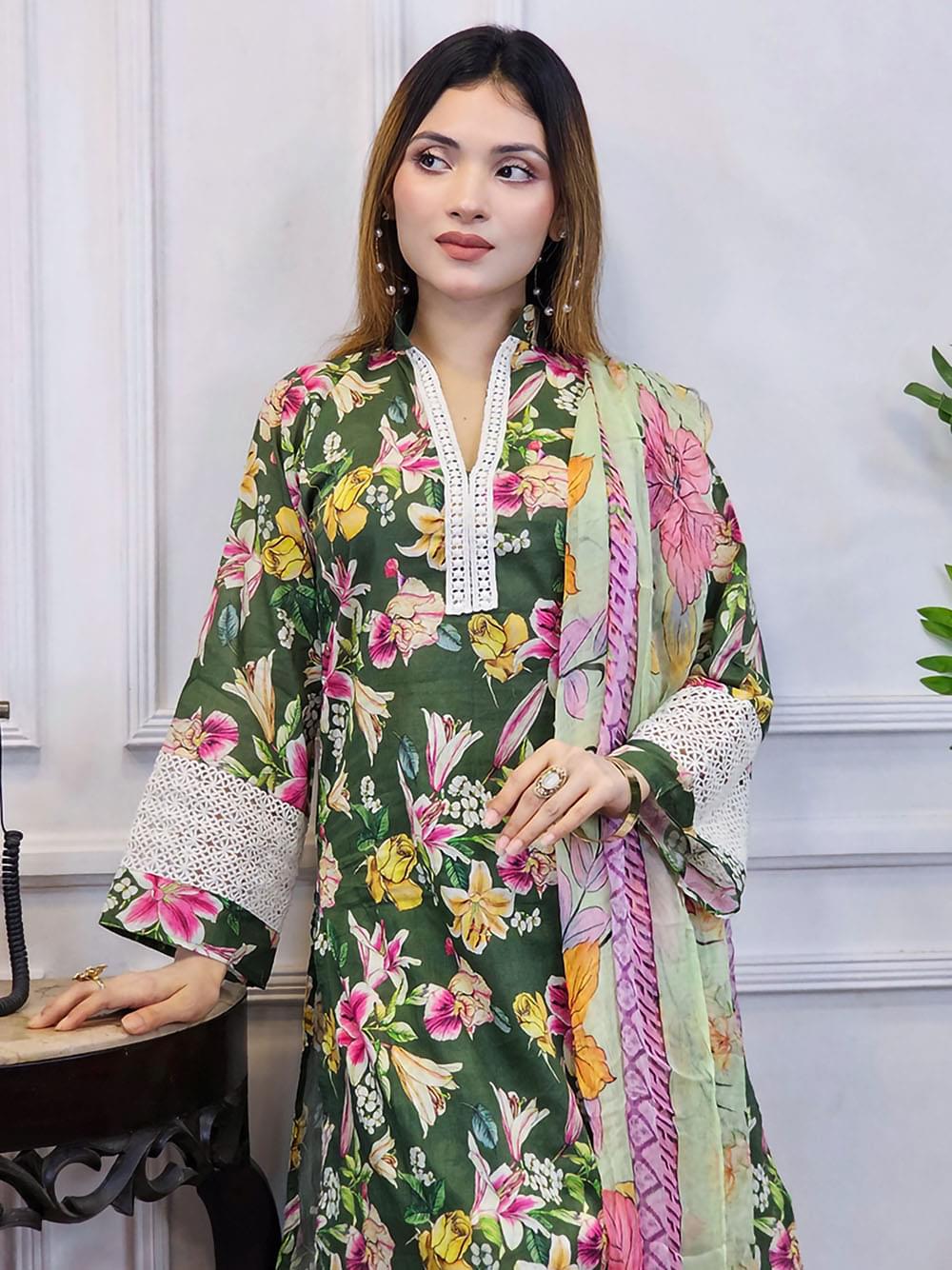 Inspired Pakistani Dress Stitched - Image 9