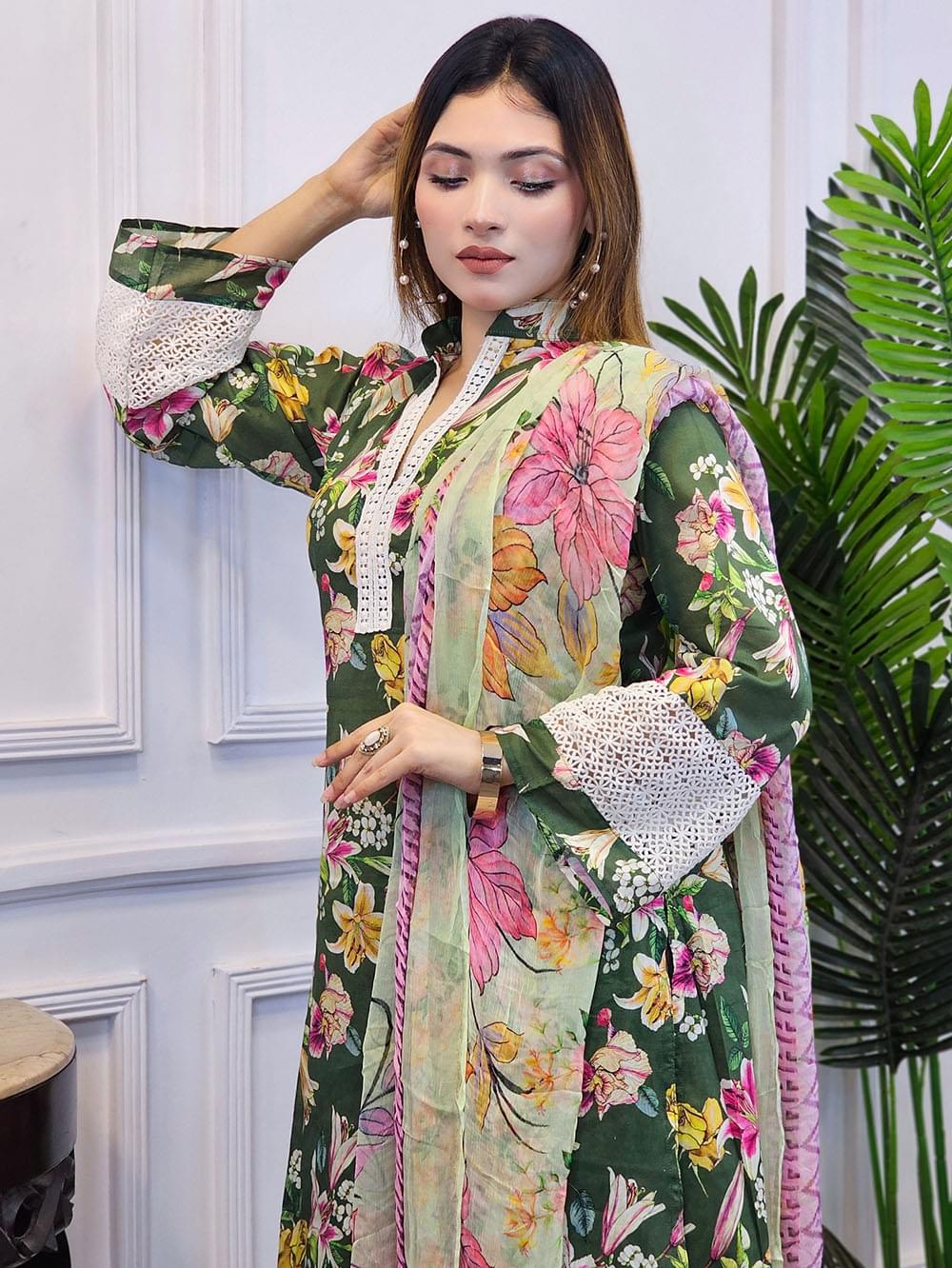 Inspired Pakistani Dress Stitched